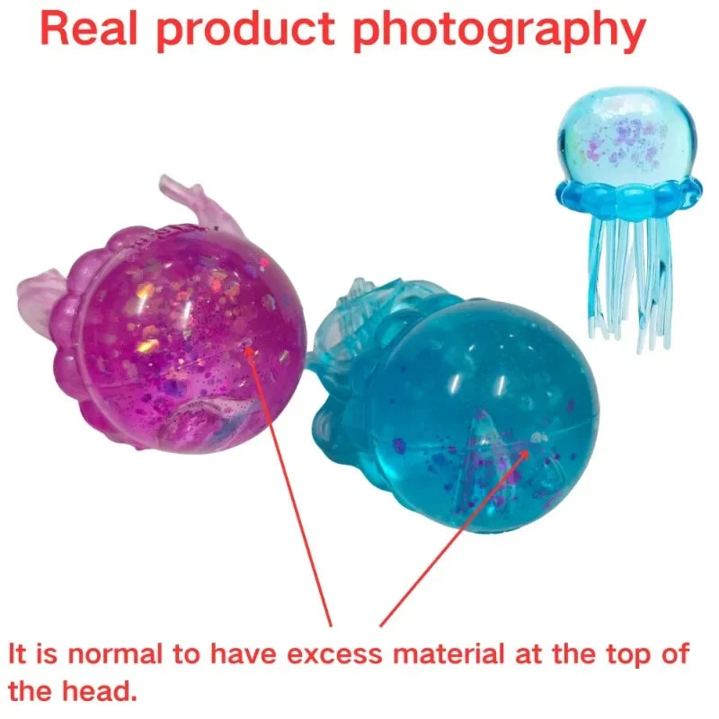 Squishy toys Nee Doh Jellyfish & Cube Squish Toy, Soft Jelly Squeeze Stress Relief Fidget Toy, Sensory NeeDoh for Kids & Adults