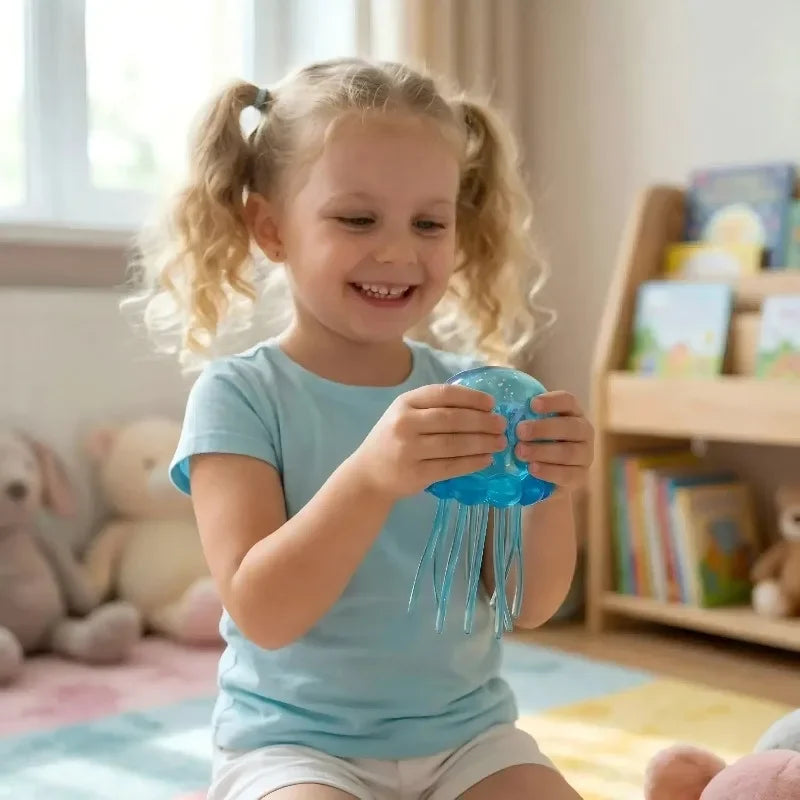Squishy toys Nee Doh Jellyfish & Cube Squish Toy, Soft Jelly Squeeze Stress Relief Fidget Toy, Sensory NeeDoh for Kids & Adults