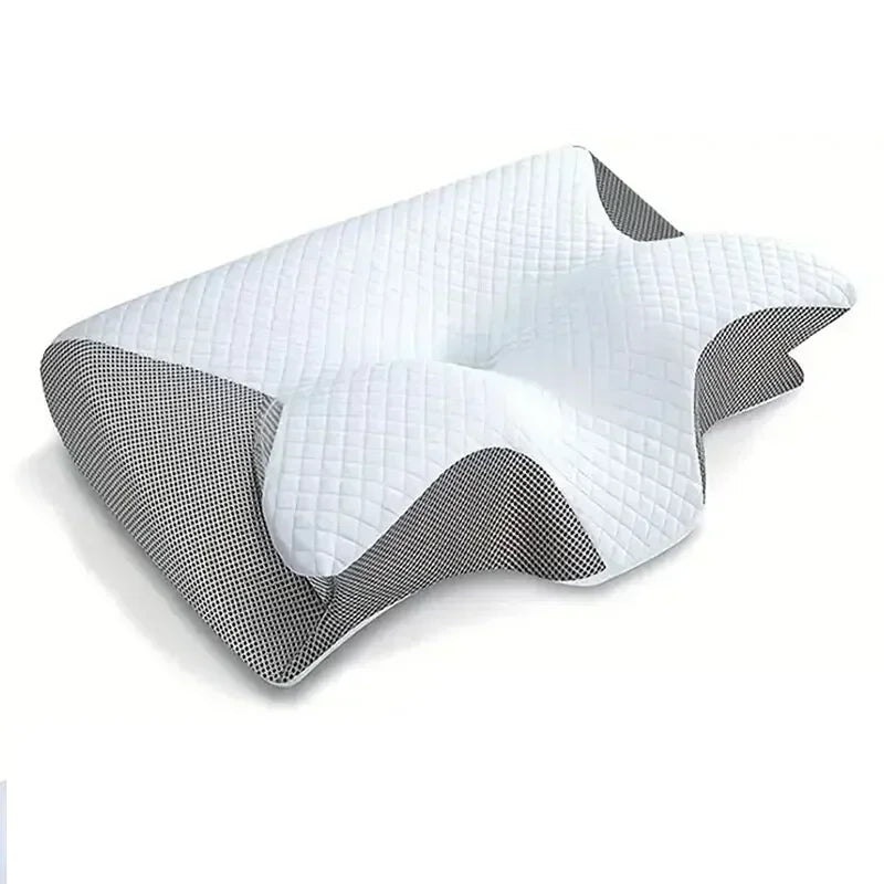 Horn Butterfly Pillow Neck Pillow Sleeping Pillow Slow Rebound Memory Pillow Cervical Spine Pillow Core Lined Pillowcase Pillow